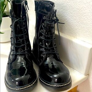 NEW Black Patent Leather Women's Boots